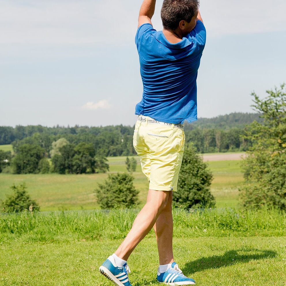 Golfspieler in Bad Reichenhall/Marzoll Golfplatz